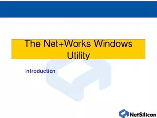 The Net+Works Windows Utility