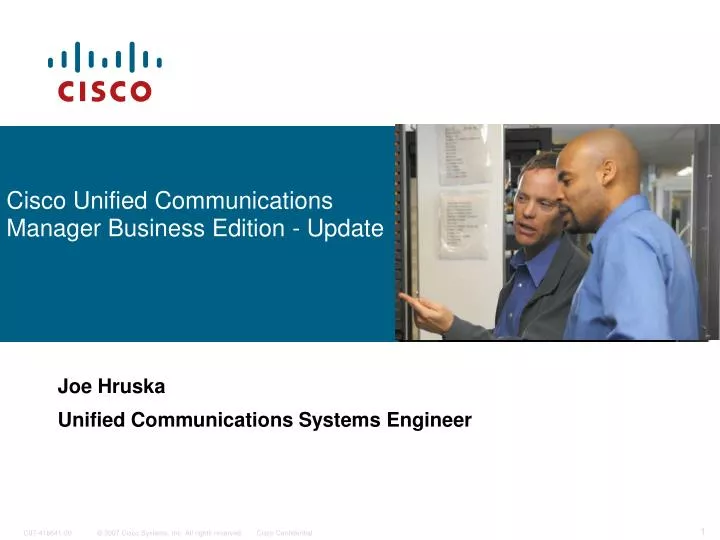 cisco unified communications manager business edition update