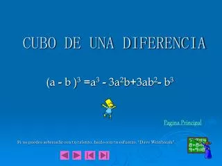 cubo de una diferencia