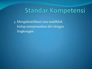 standar kompetensi