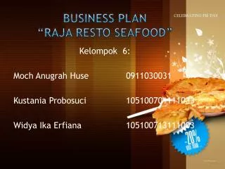 Business Plan “Raja Resto Seafood”