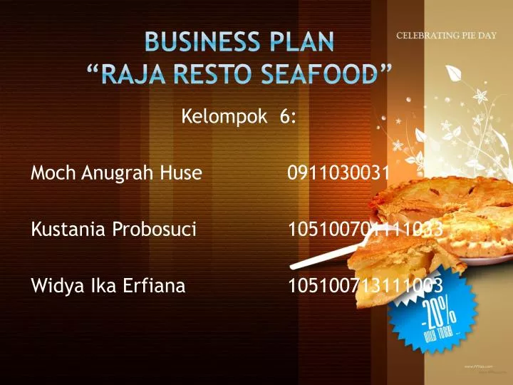 business plan raja resto seafood