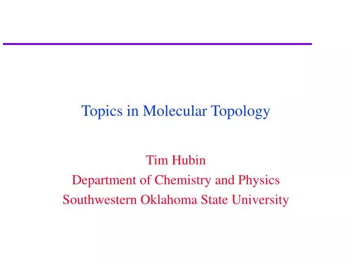 topics in molecular topology