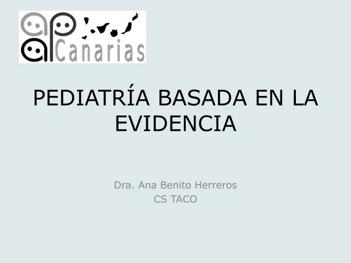 pediatr a basada en la evidencia