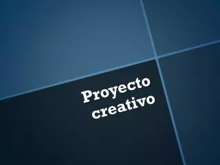 proyecto creativo