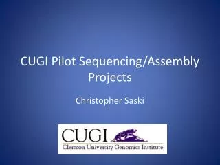 CUGI Pilot Sequencing/Assembly Projects