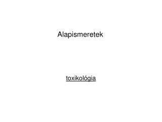 toxikol gia