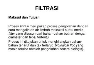 filtrasi