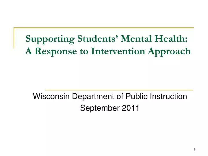 supporting students mental health a response to intervention approach