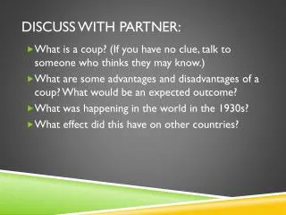 Discuss with partner: