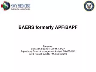 BAERS formerly APF/BAPF
