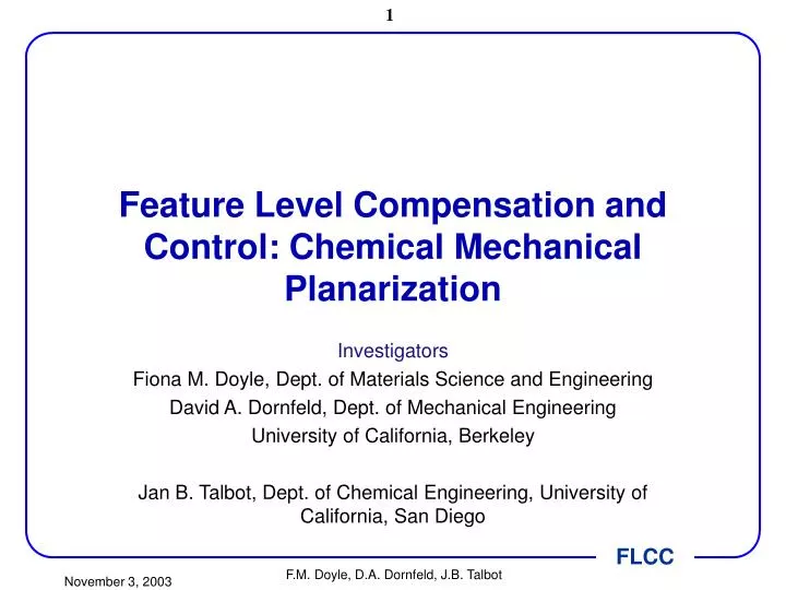 feature level compensation and control chemical mechanical planarization