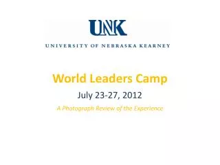World Leaders Camp