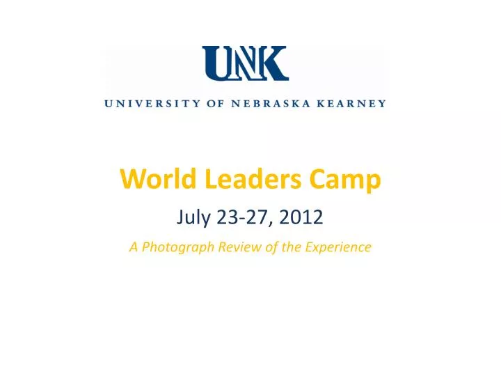 world leaders camp