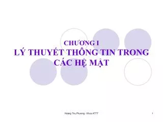 ch ng i l thuy t th ng tin trong c c h m t