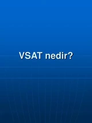 vsat nedir