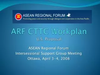 ARF CTTC Workplan U.S. Proposal
