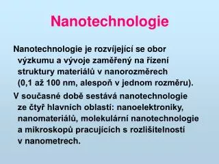 nanotechnologie