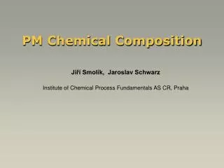 PM Chemical Composition