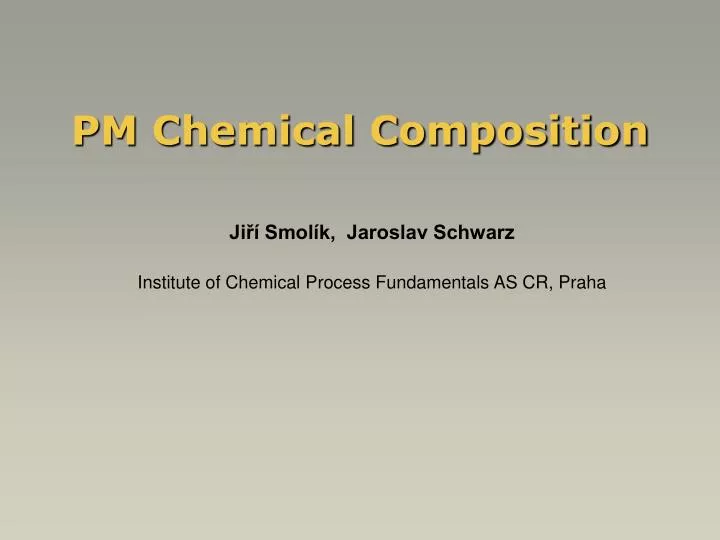 pm chemical composition