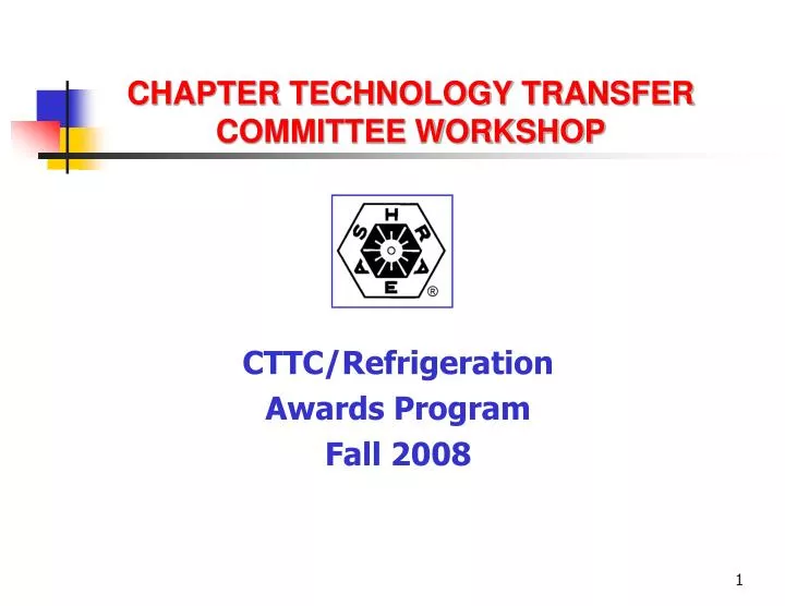 chapter technology transfer committee workshop