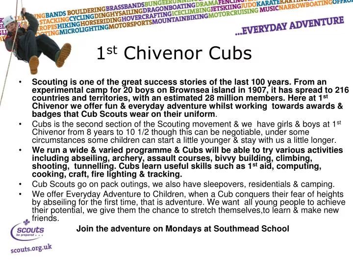 1 st chivenor cubs