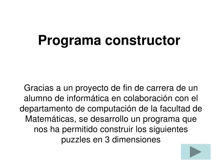 programa constructor