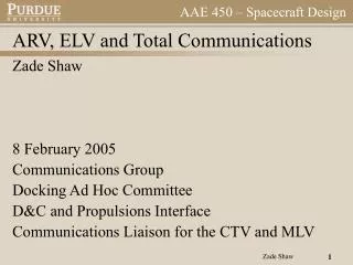 ARV, ELV and Total Communications