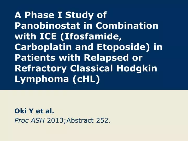 oki y et al proc ash 2013 abstract 252