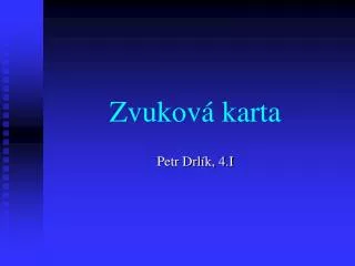 zvukov karta