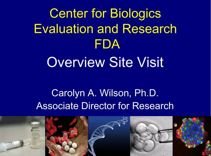 center for biologics evaluation and research fda