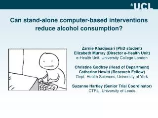 Can stand-alone computer-based interventions reduce alcohol consumption?