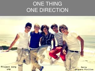 ONE THING ONE DIRECTION