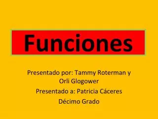 funciones