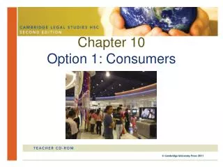 Chapter 10 Option 1: Consumers