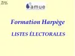 LISTES ÉLECTORALES - slide 1