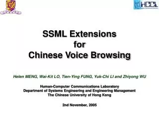 SSML Extensions for Chinese Voice Browsing