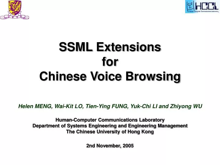 ssml extensions for chinese voice browsing