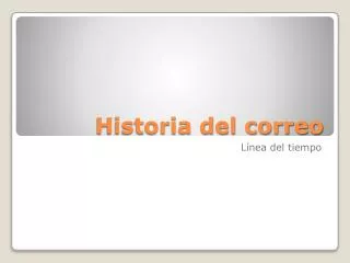 historia del correo