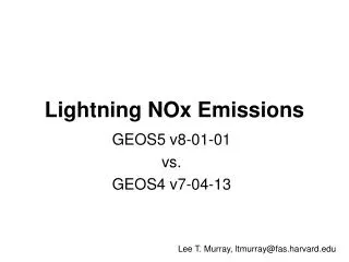 Lightning NOx Emissions