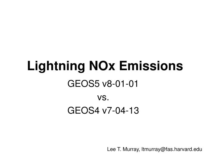 lightning nox emissions