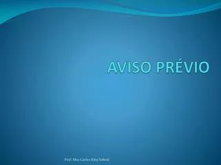aviso pr vio