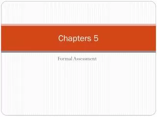 chapters 5