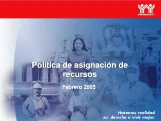pol tica de asignaci n de recursos