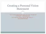 Creating a Personal Vision Statement - slide 1