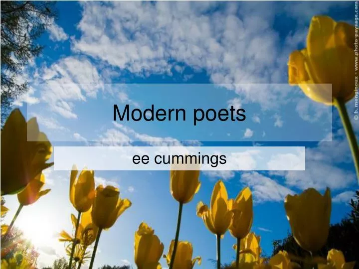 modern poets