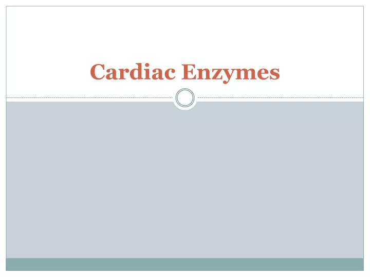 cardiac enzymes