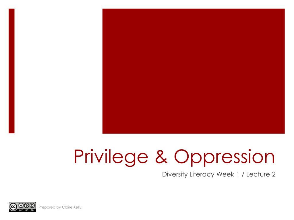 PPT - Privilege & Oppression PowerPoint Presentation, free download ...
