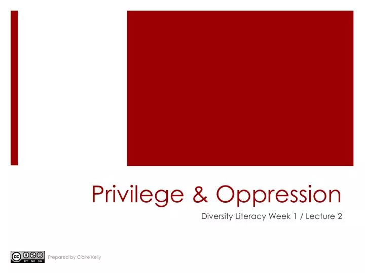 privilege oppression