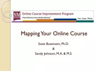 Mapping Your Online Course